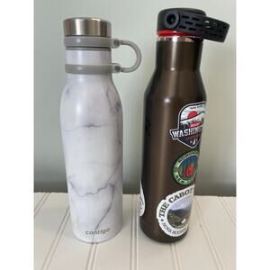Contigo 20 oz Matterhorn & HydroFlask Water Bottles Bundle Stickers